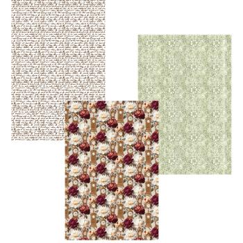 Preview: Ciao Bella - Designpapier "Book Lovers" Deluxe Silver & Vellum Dual Paper Pack A4 - 6 Bogen