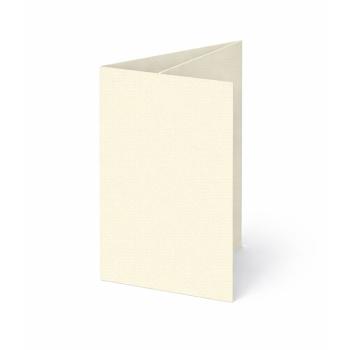 Trippelkarte - Leporello 220g/m² DIN B6 3-Fach in struktur naturell