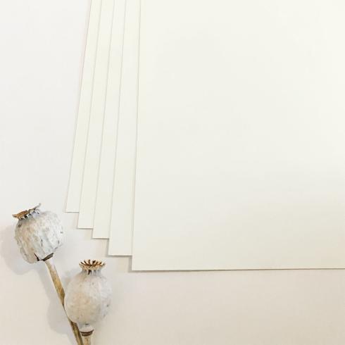 Preview: Cardstock "Premium" - Bastelpapier 240g/m² DIN A4 in elfenbein - 5 Bogen