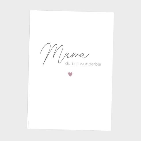 Preview: Spruchposter "Mama Weiß" | Geschenkidee | Personalisiert  | Muttertag| Wanddeko