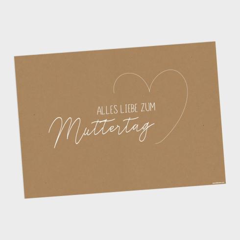 Preview: Spruchposter "Kraft weiß" quer | Geschenkidee | Personalisiert  | Muttertag | Wanddeko