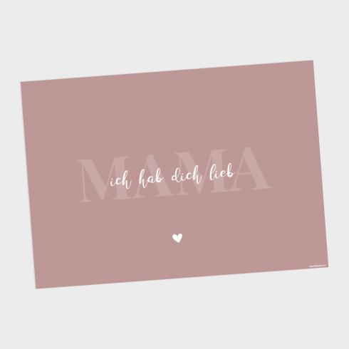 Preview: Spruchposter "Mama Rosa" quer | Geschenkidee | Personalisiert  | Muttertag | Wanddeko