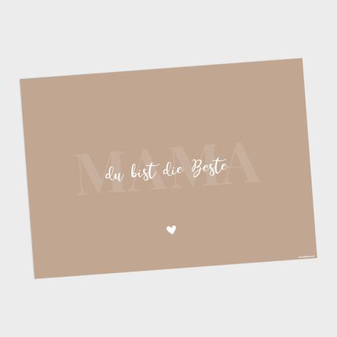 Preview: Spruchposter "Mama Nude" quer | Geschenkidee | Personalisiert  | Muttertag | Wanddeko