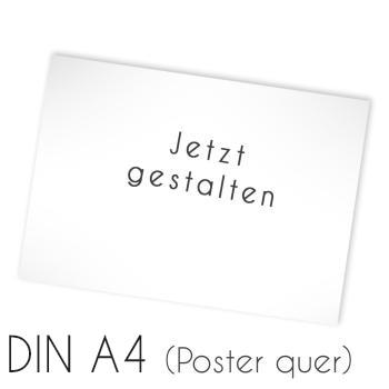 Poster DIN A4 quer 29,7x21cm (eigenes Design)