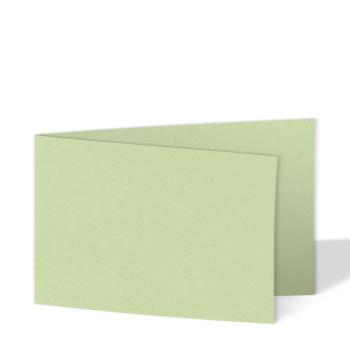 Doppelkarte - Faltkarte 250g/m² DIN A6 quer in recycling kiwi