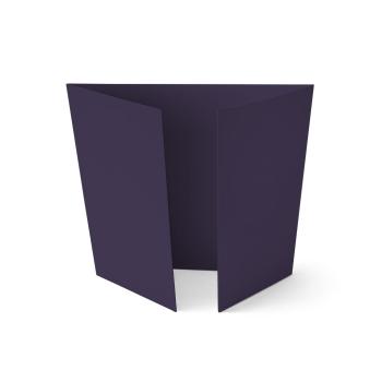 Altarfalz-Karte quadratisch (14,8x14,8cm) 225g/m² in aubergine