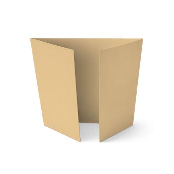 Altarfalz-Karte quadratisch (14,8x14,8cm) 240g/m² in cappuccino