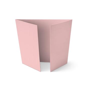 Altarfalz-Karte quadratisch (14,8x14,8cm) 240g/m² in babypink