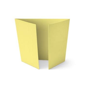 Altarfalz-Karte quadratisch (14,8x14,8cm) 240g/m² in gelb