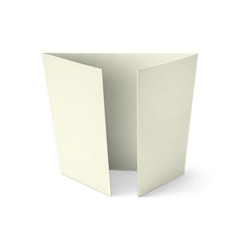 Altarfalz-Karte quadratisch (14,8x14,8cm) 240g/m² in hellcreme