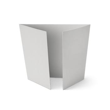Altarfalz-Karte quadratisch (14,8x14,8cm) 240g/m² in lichtgrau