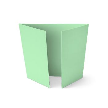 Altarfalz-Karte quadratisch (14,8x14,8cm) 240g/m² in pastell grün