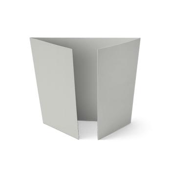 Altarfalz-Karte quadratisch (14,8x14,8cm) 220g/m² in seidengrau