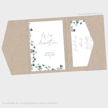 Preview: Backing-Card "Geometric Eukalyptus" 11x16