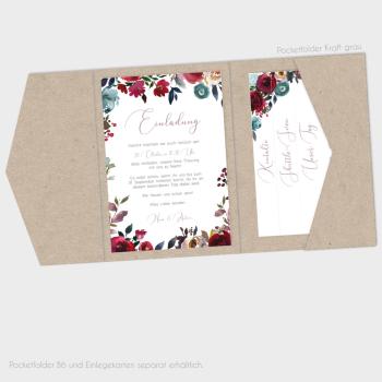Preview: Backing-Card "Merlot und Navy" 11x16
