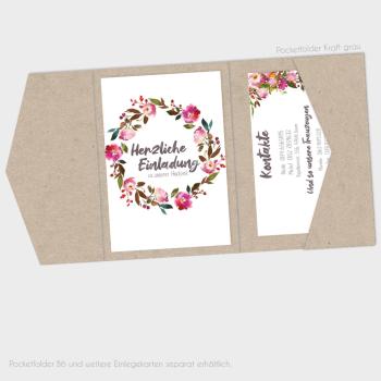 Einlegekarten-Bundle "Pink Bunch" B6 | 2