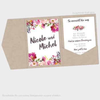 Einlegekarten-Bundle "Pink Bunch" B6