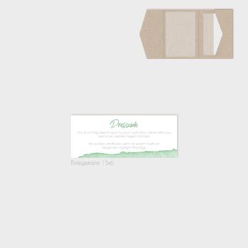 Einlegekarten-Bundle "Watercolor-Brush | Pistazie" B6 | 2