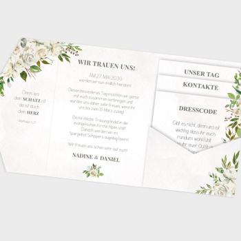 Preview: Einlegekarte "Antique White" 11x12