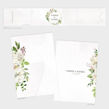 Preview: Pocketfold Einladung "Antique White" B6
