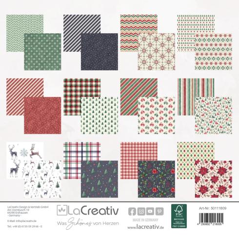 Preview: LaCreativ - Designpapier ""Festlicher Mustermix"" Paper Pack 6x6" - 24 Bogen