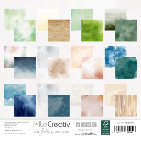 LaCreativ - Designpapier "Sanfte Naturträume" Paper Pack 6x6" - 24 Bogen