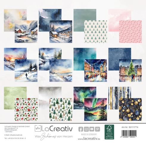 Preview: LaCreativ - Designpapier "Wintermix 2025" Paper Pack 6x6" - 24 Bogen