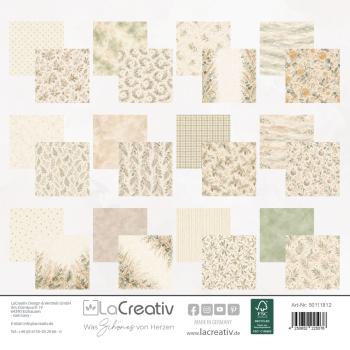 Preview: LaCreativ - Designpapier "Zarte Winterzweige" Paper Pack 6x6" - 24 Bogen