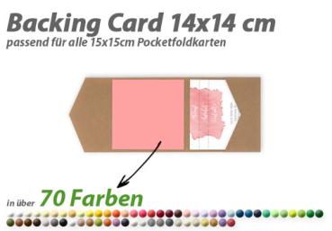 Backing Card - Aufleger 14x14cm für 15x15cm Pocketfold