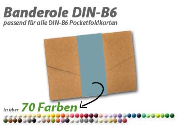 blanko Banderole (Belly-Band) für B6 Pocketfold