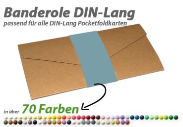 blanko Banderole (Belly-Band) für DIN-Lang Pocketfold