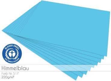 Cardstock "Basic" - Bastelkarton 220g/m² DIN A4 in himmelblau