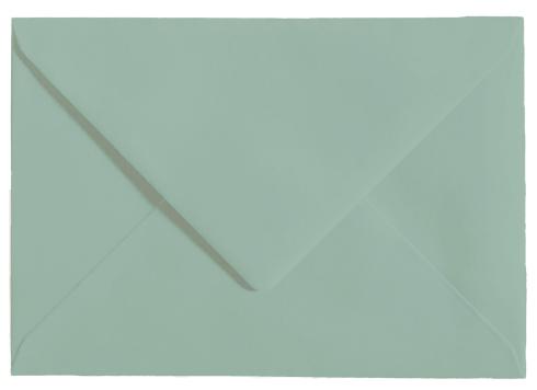 Briefumschläge - Briefhüllen in eukalyptus, DIN B6 120g/m² oF, Nassklebung