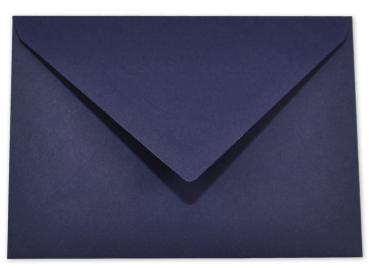 Briefumschläge - Briefhüllen in nachtblau, DIN A5 120g/m² oF, Nassklebung