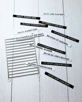 Preview: Kulricke Stanzschablone "Text Label" Craft Die 