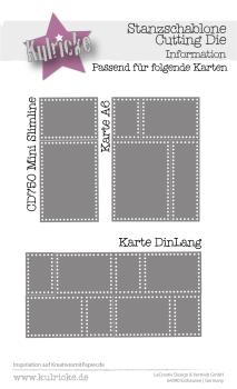 Preview: Kulricke Stanzschablone "Rahmen Löcher" Craft Die 