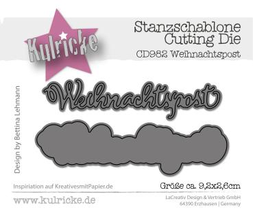 Kulricke Stanzschablone "Weihnachtspost" Craft Die 