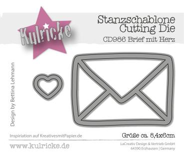 Kulricke Stanzschablone "Brief mit Herz" Craft Die 