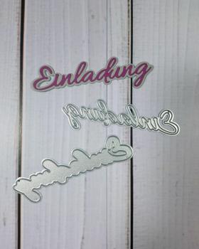 Preview: Kulricke Stanzschablone "Einladung mit Schatten" Craft Die 