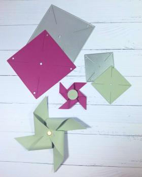 Preview: Kulricke Stanzschablone "Windrad-Duo" Craft Die 