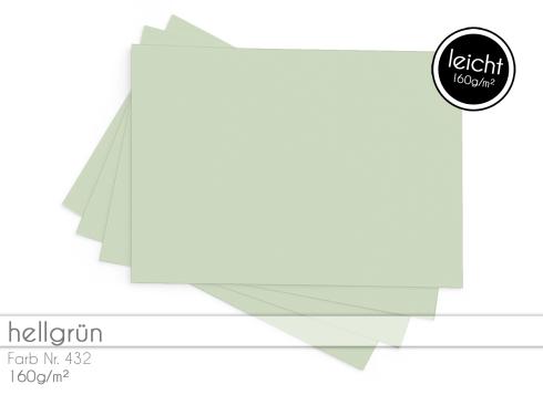 Tonkarton 160 g/m² – DIN A4 – hellgrün