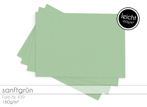 Tonkarton 160 g/m² – DIN A4 – sanftgrün