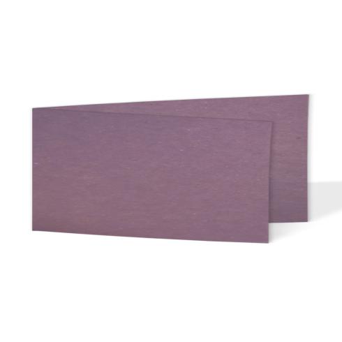 Faltkarte DIN Lang quer 220g/m² in kraft purple