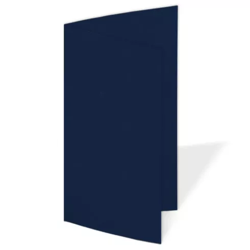 Faltkarte DIN Lang 240g/m² in nachtblau