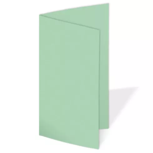 Faltkarte DIN Lang 240g/m² in pastell grün