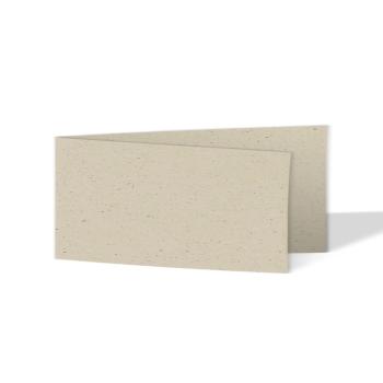 Faltkarte DIN Lang quer 250g/m²  in recycling kakao