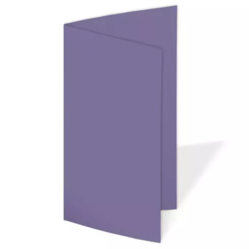 Faltkarte DIN Lang 240g/m² in violett
