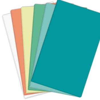 Farbkartonset 35 Bogen A4 "Trendfarben Frühjahr 2022" 300g