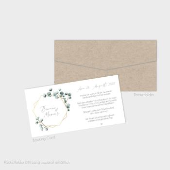 Backing-Card "Geometric Eukalyptus" 19,5x10