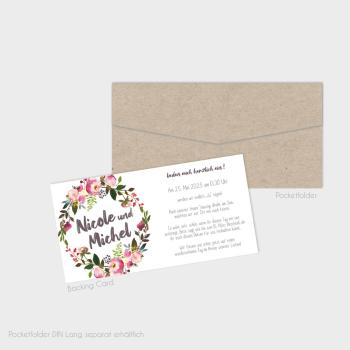 Backing-Card "Pink Bunch" 19,5x10